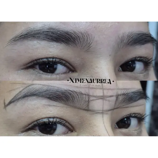 Depilación de cejas con cera definida Depilación de cejas con cera para un acabado definido y natural